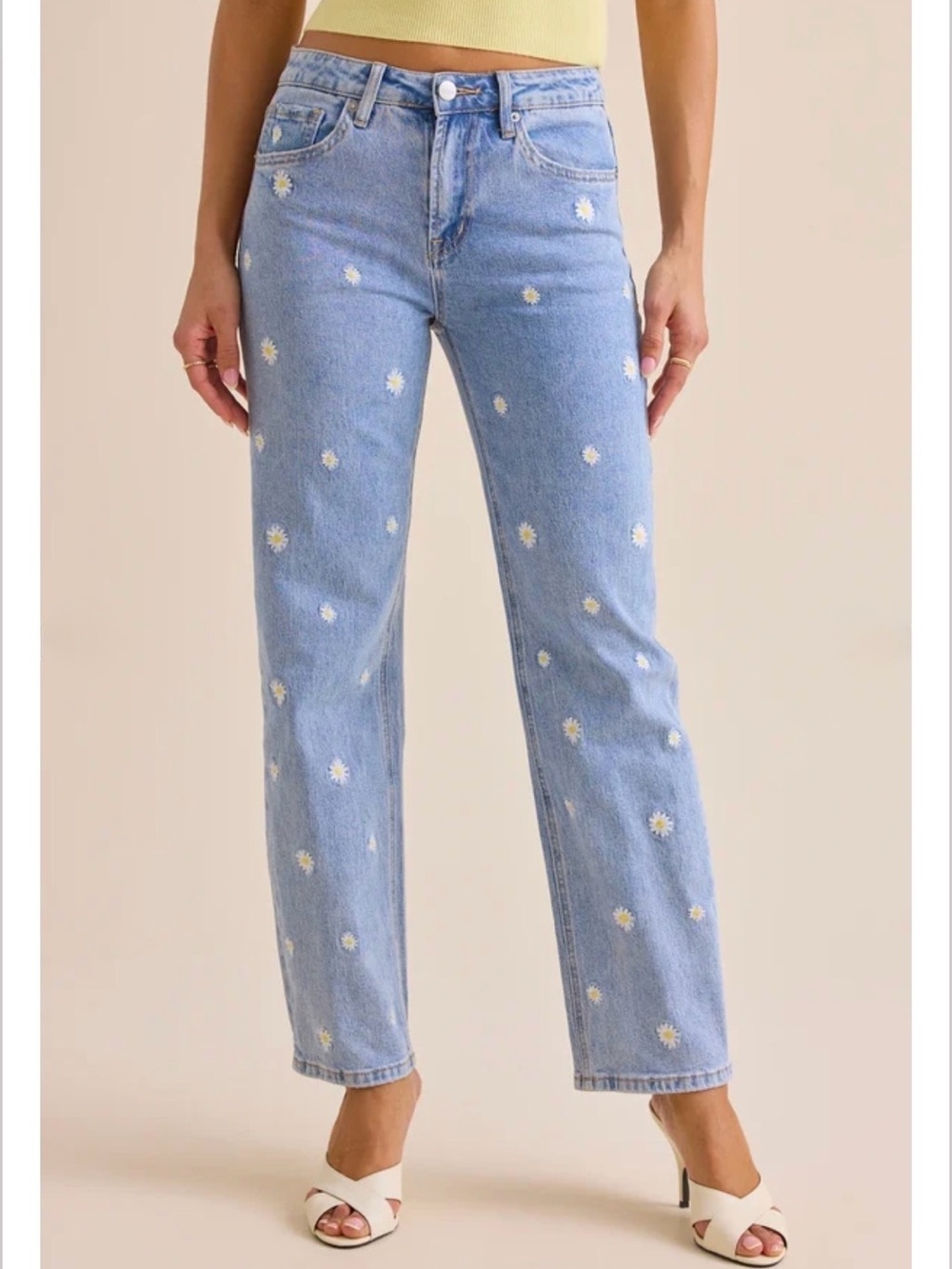 Altar’d State Floral Embroidered Jeans